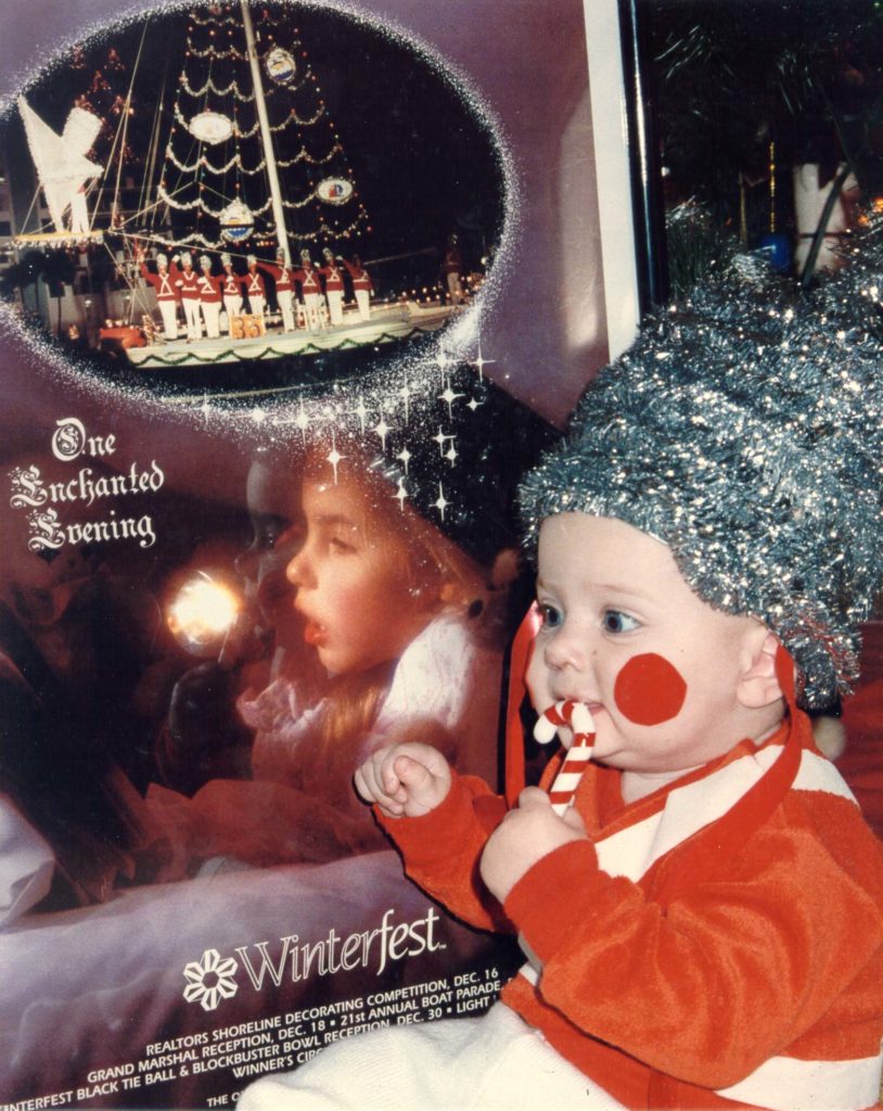 1992 Winterfest Boat Parade Poster and baby