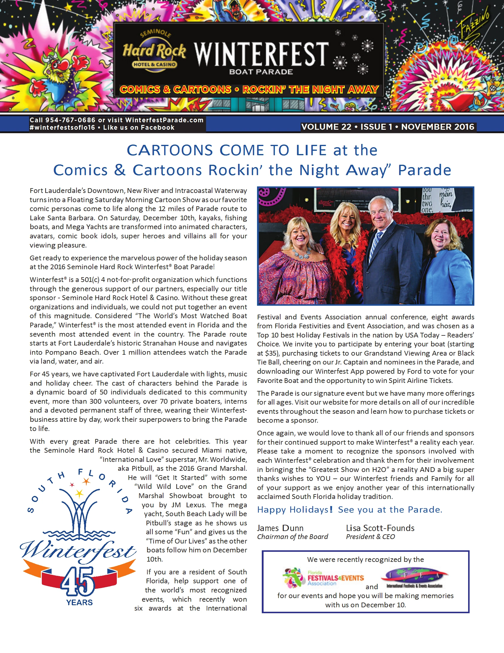 The 2016 Winterfest Newsletter cover