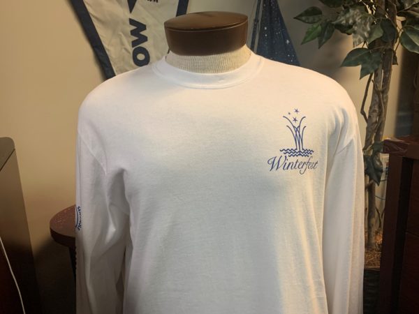 White long sleeve with anchor shirt front