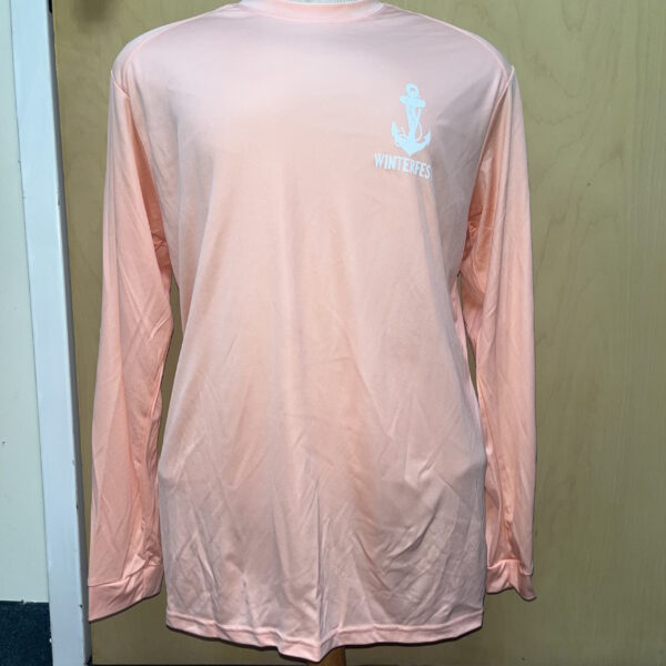 Winterfest Logo Long Sleeve Shirt (Quick Dry) - Coral Front