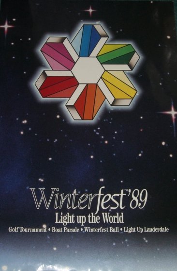1989 Promotional Poster with Event Dates and Descriptions, Parade Poster and Sponsor Logos
