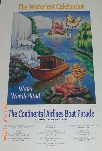 1995 Promotional Poster with Event Dates and Descriptions, Parade Poster and Sponsor Logos