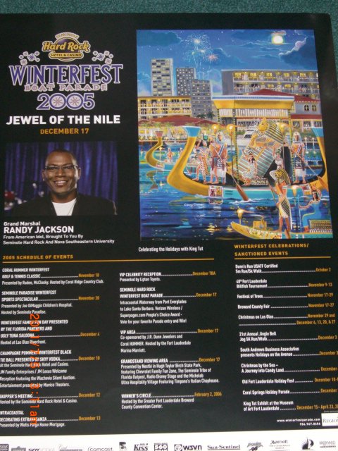 2005 Promotional Poster with Event Dates and Descriptions, Parade Poster and Sponsor Logos