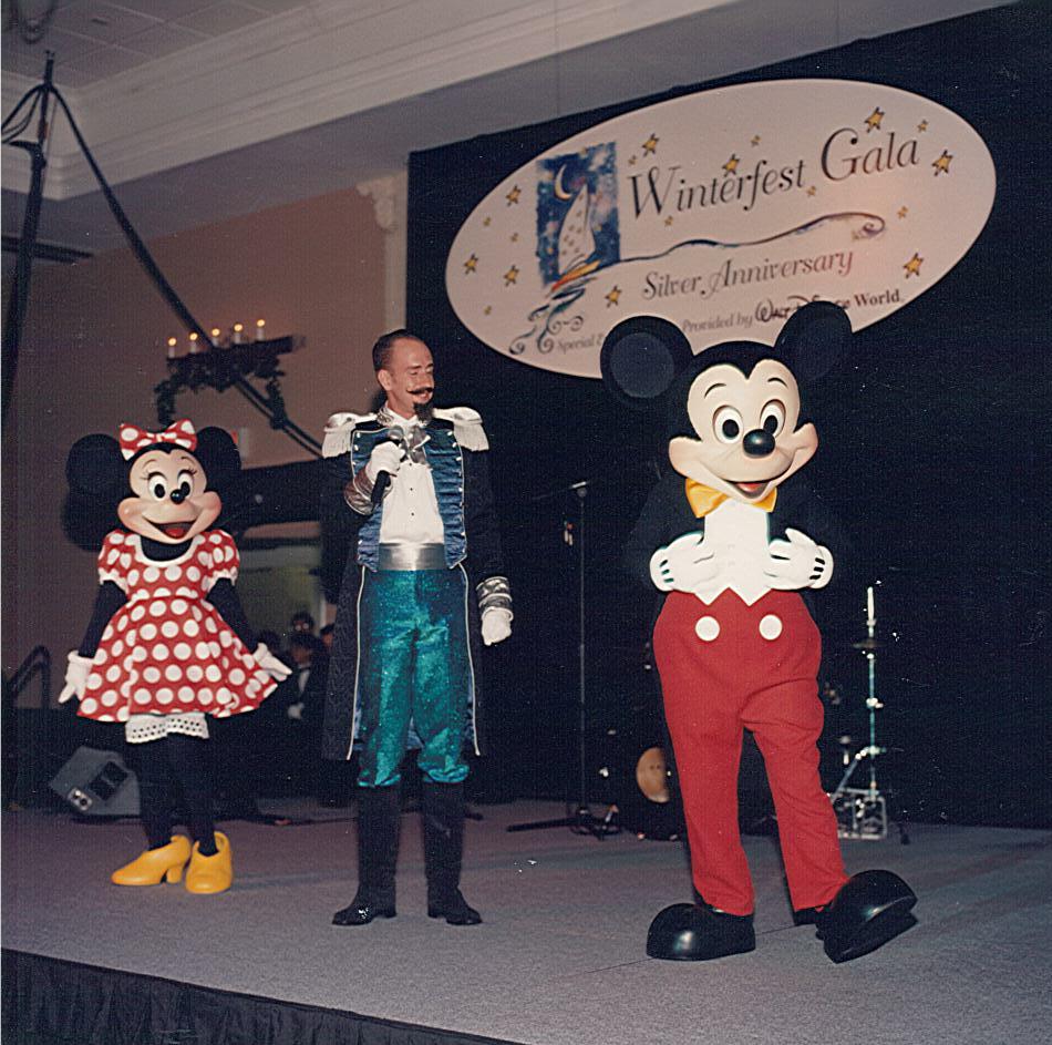 Mickey and Minnie at the Winterfest Gala in 1996