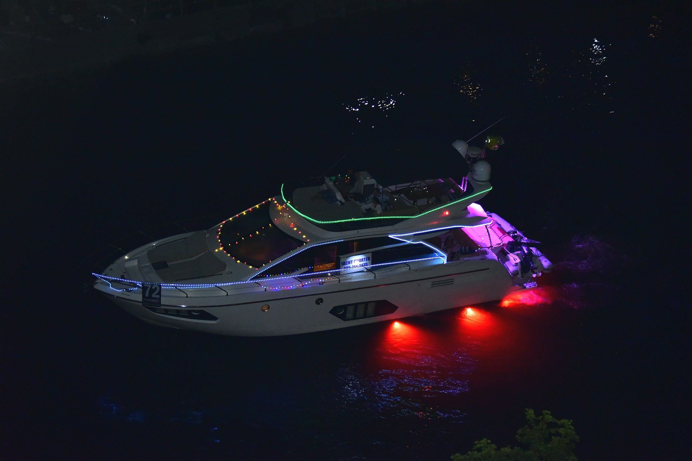 M/Y Disco, boat number 72 in the 2021 Winterfest Boat Parade