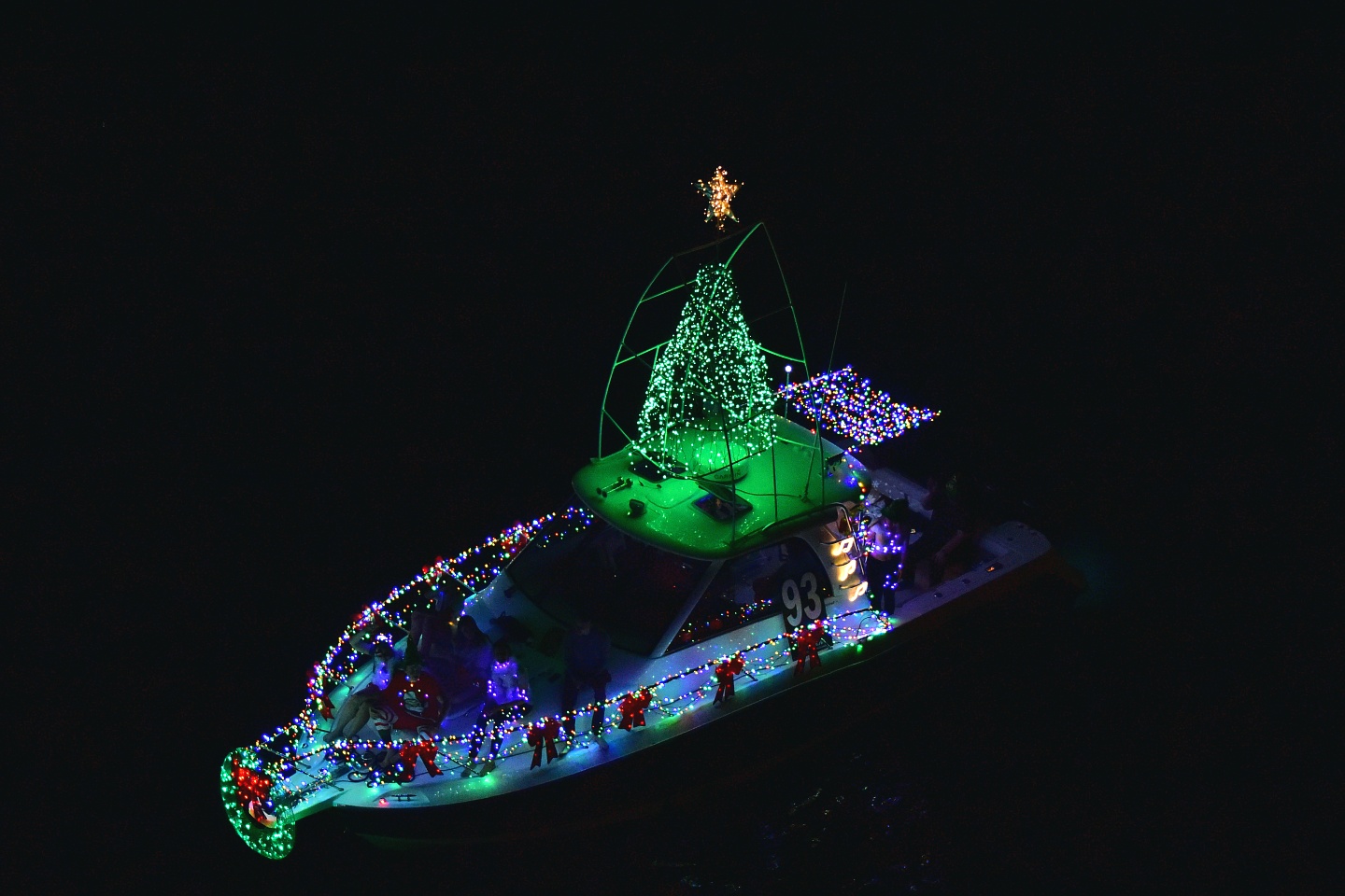 Perfect Life, boat number 93 in the 2021 Winterfest Boat Parade