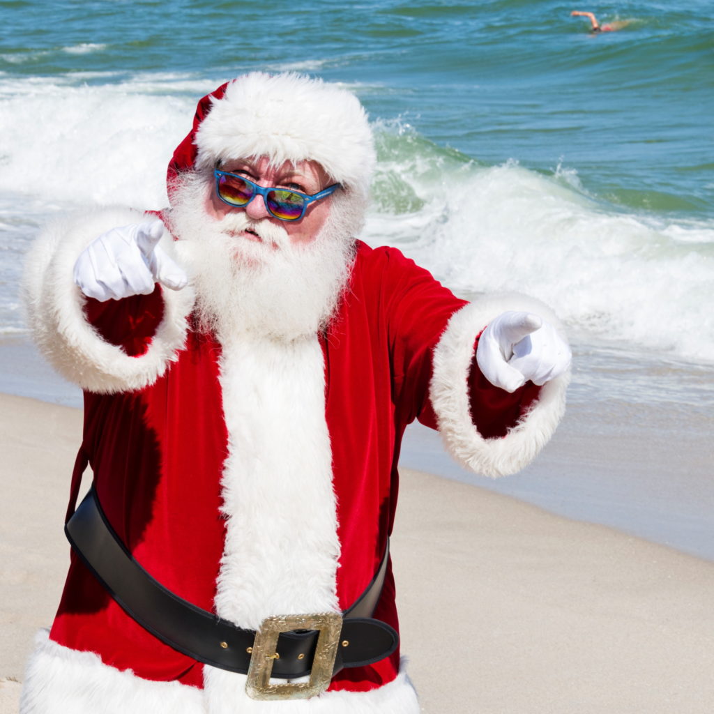 Winterfest Santa on Fort Lauderdale Beach