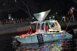 Show Me The Mahi, boat number 16 in the 2022 Winterfest Boat Parade