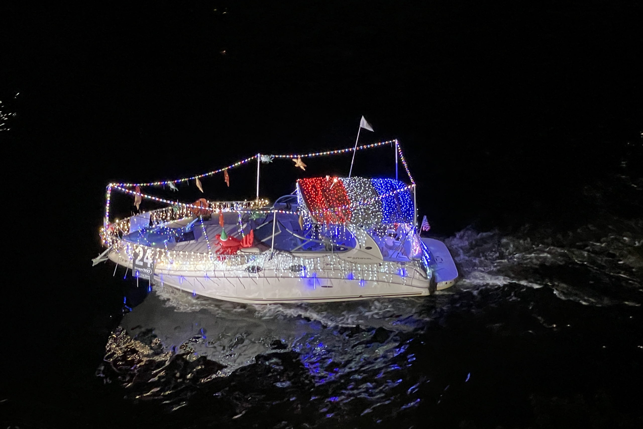 Felicity, boat number 24 in the 2022 Winterfest Boat Parade