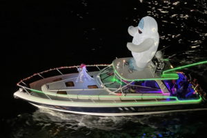 The Office, boat number 30 in the 2022 Winterfest Boat Parade