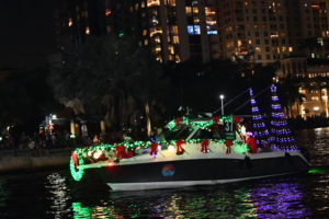 Perfect Life, boat number 37 in the 2022 Winterfest Boat Parade