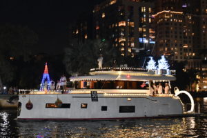 Valentina, boat number 50 in the 2022 Winterfest Boat Parade