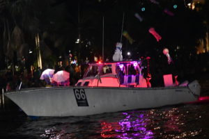 Reel Ambition, boat number 66 in the 2022 Winterfest Boat Parade