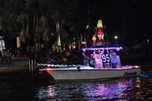 The Rock, boat number 95 in the 2022 Winterfest Boat Parade