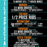 Bokampers Sports Bar & Grill Daily Specials June 2023