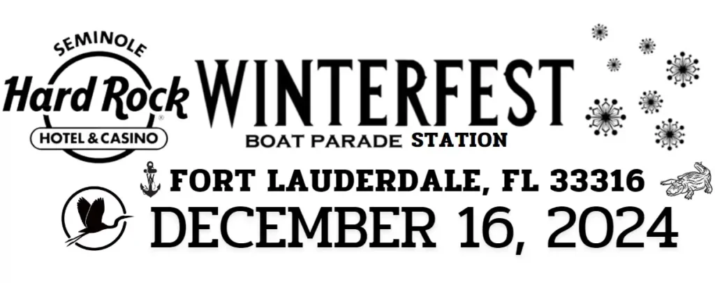 2024 Seminole Hard Rock Winterfest Boat Parade Postal Mark