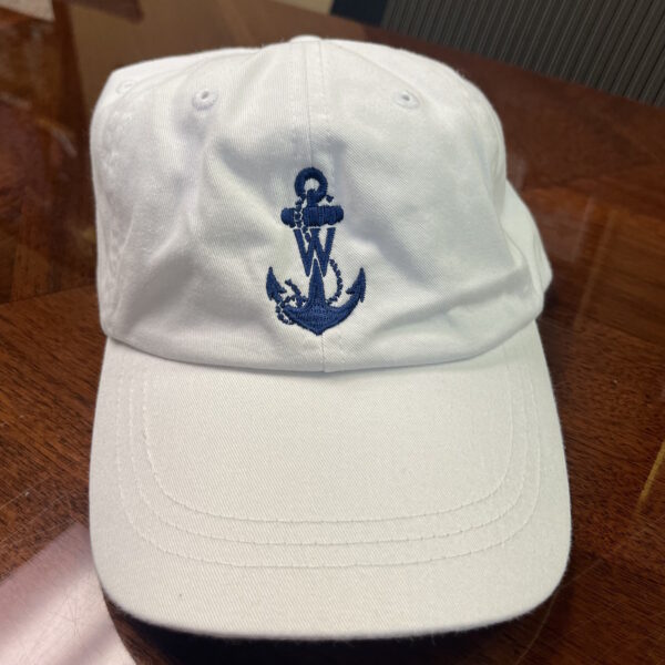 Winterfest Hat front with new Anchor logo in White
