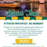 Water Taxi - Winterfest - Promo Flyer - 4-2024 15% Off All-Day Passes with promo code at watertaxi.com