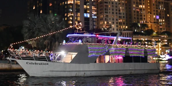 The Seminole Hard Rock Winterfest Boat Parade Showboat "Celebration"