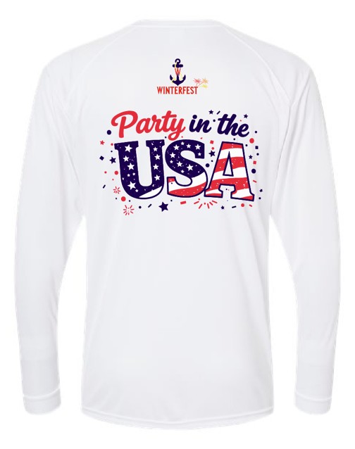 Winterfest "Party in the U.S.A." Long Sleeve Quick Dry Shirt - PRE ORDER - Image 3