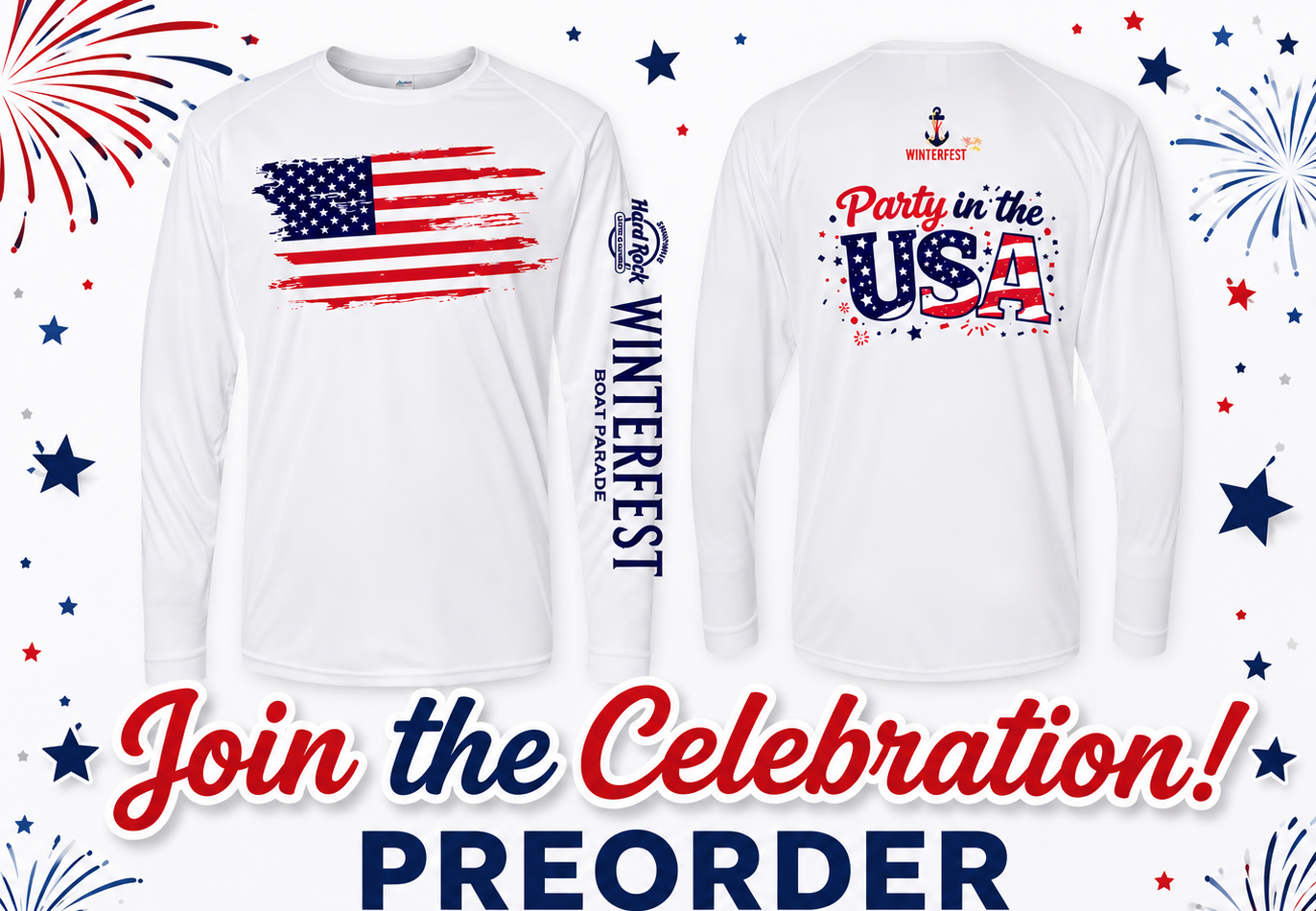 Winterfest "Party in the U.S.A." Long Sleeve Quick Dry Shirt - PRE ORDER